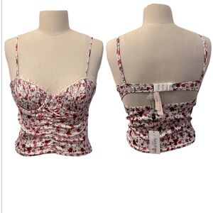 Victoria’s Secret x For Love and Lemons Melrose Pleated Bra Women’s Large Nwt